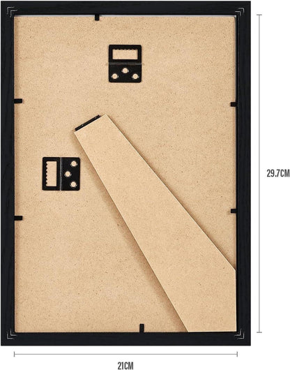 Spotjoy Bilderrahmen DIN A4 21x29.7cm Schwarz Acrylglas Rahmen