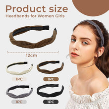 4er Set geflochtene Stirnbänder für Damen und Mädchen