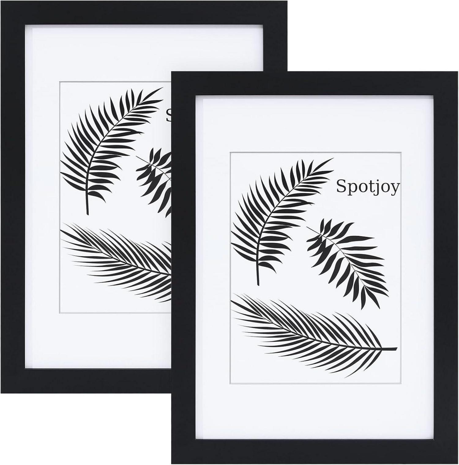 Bilderrahmen 13x18 cm 2er Set Fotorahmen Posterrahmen Passepartout