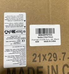 Bilderrahmen DIN A4 3er Set Schwarz Holzrahmen Spotjoy