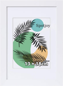 Bilderrahmen 13x18 Fotorahmen Posterrahmen Passepartout Holz Acrylglas