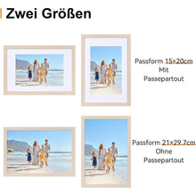 Spotjoy Bilderrahmen DIN A4 2er Set – Schwarz Holzrahmen mit