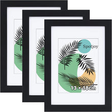 Bilderrahmen Set 13x18cm 3er Schwarz Fotorahmen Posterrahmen