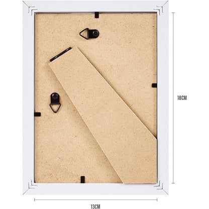 Spotjoy Bilderrahmen 13x18 cm 3er Set Weiß - Fotorahmen mit