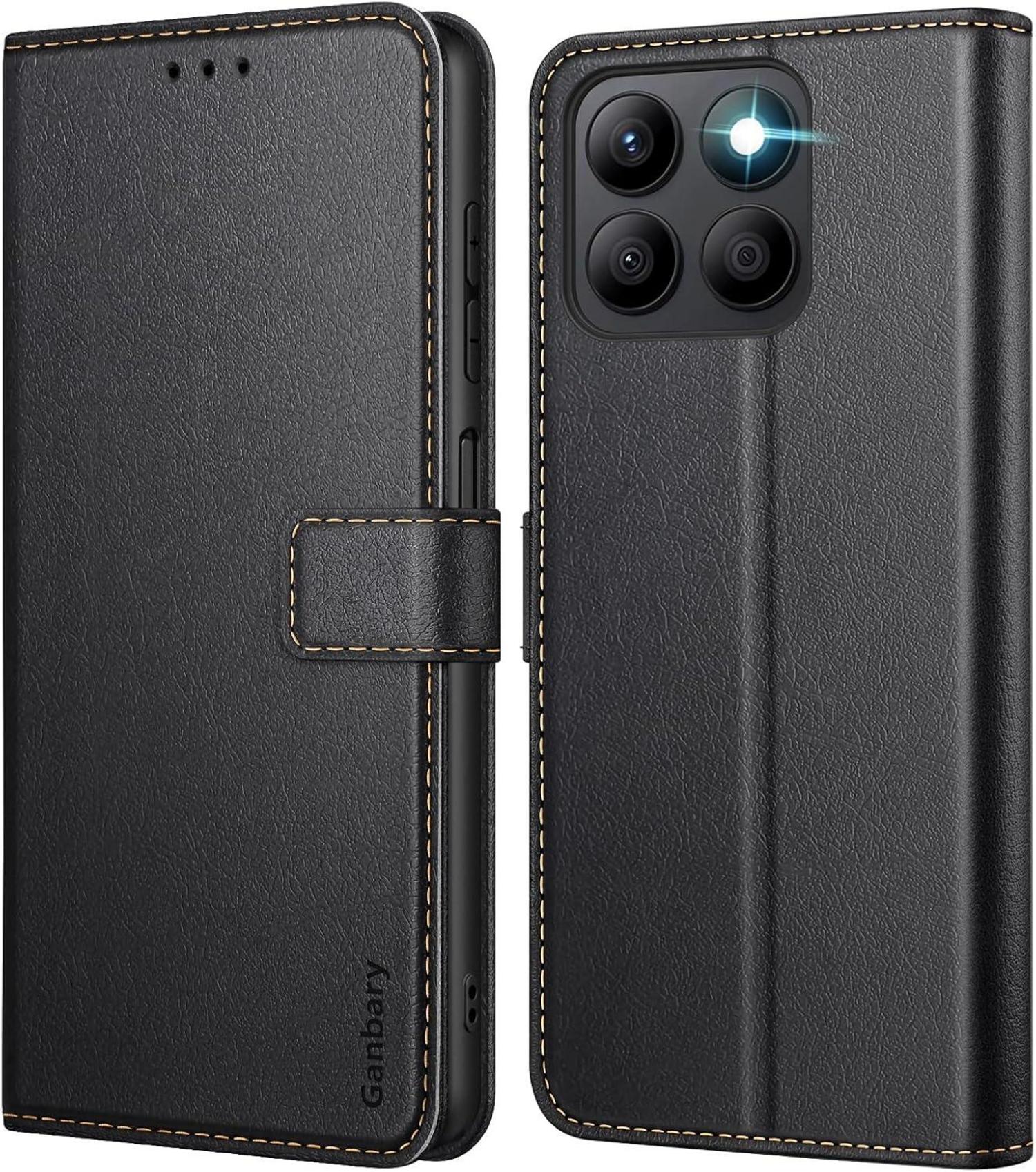 Leder Handyhülle mit Kartenschlitzen und Standfunktion für Honor X8b