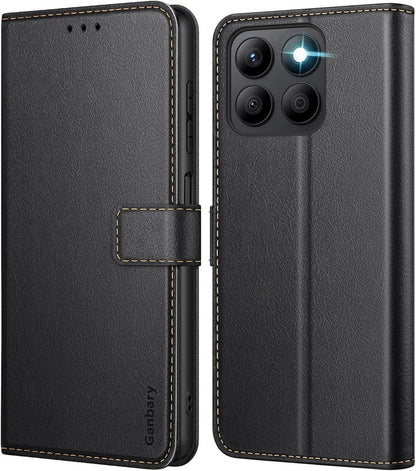 Leder Handyhülle mit Kartenschlitzen und Standfunktion für Honor X8b