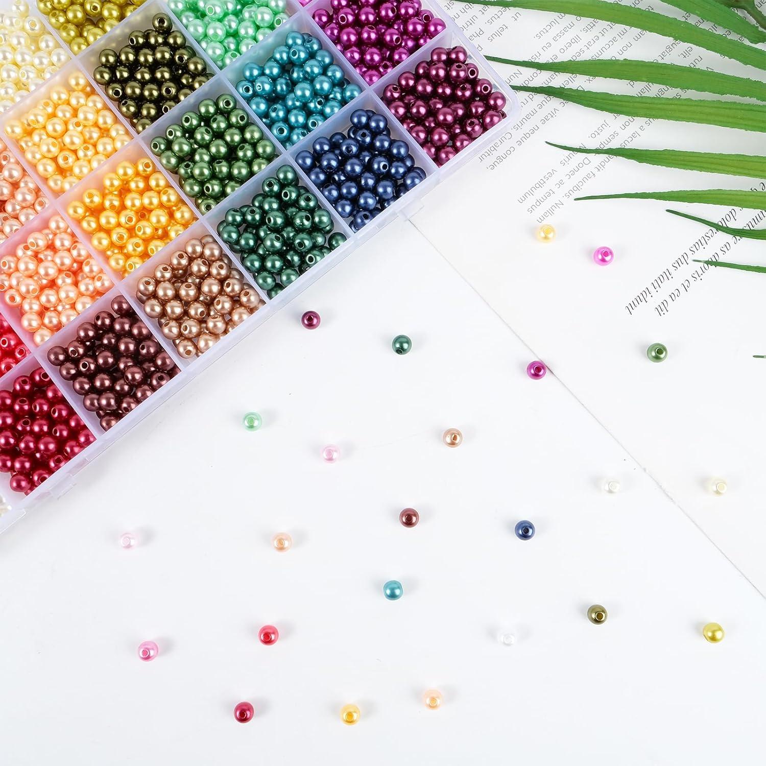 Perlen Bunte 1400+ Beads for Jewellery Making, Armband DIY