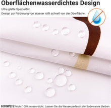 Duschvorhang Kamelfarbe Kreis Muster 260x200cm, Antischimmel