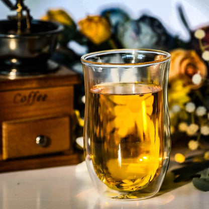 Doppelwandige Latte Macchiato Gläser 4 x 350ml Set Handgemachtes