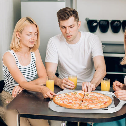 Edelstahl Pizzaschieber 32,7x6x42,5 cm Faltbar Perforiert Silbrig