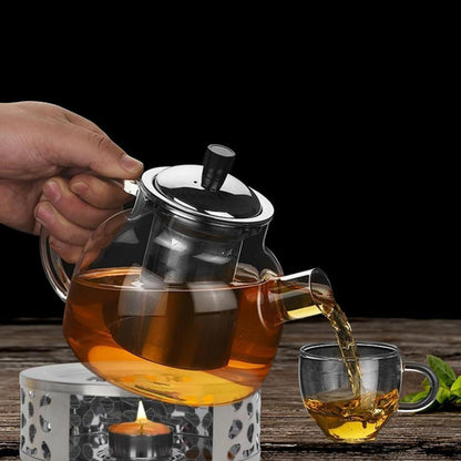 Edelstahl Stövchen Teewärmer für Tee Kaffee Heißgetränke