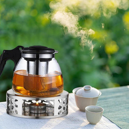 Edelstahl Stövchen Teewärmer für Tee Kaffee Heißgetränke