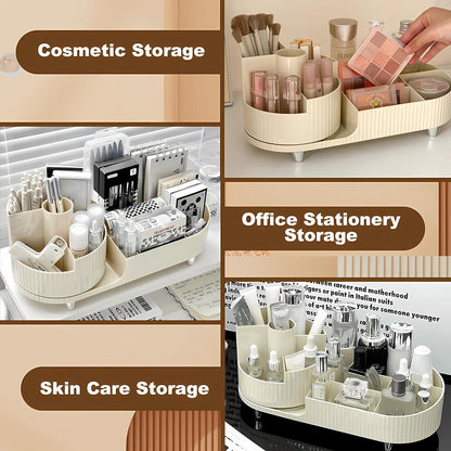 Make up Organizer 2-in-1 Kosmetik Aufbewahrung Drehbar Schlafzimmer