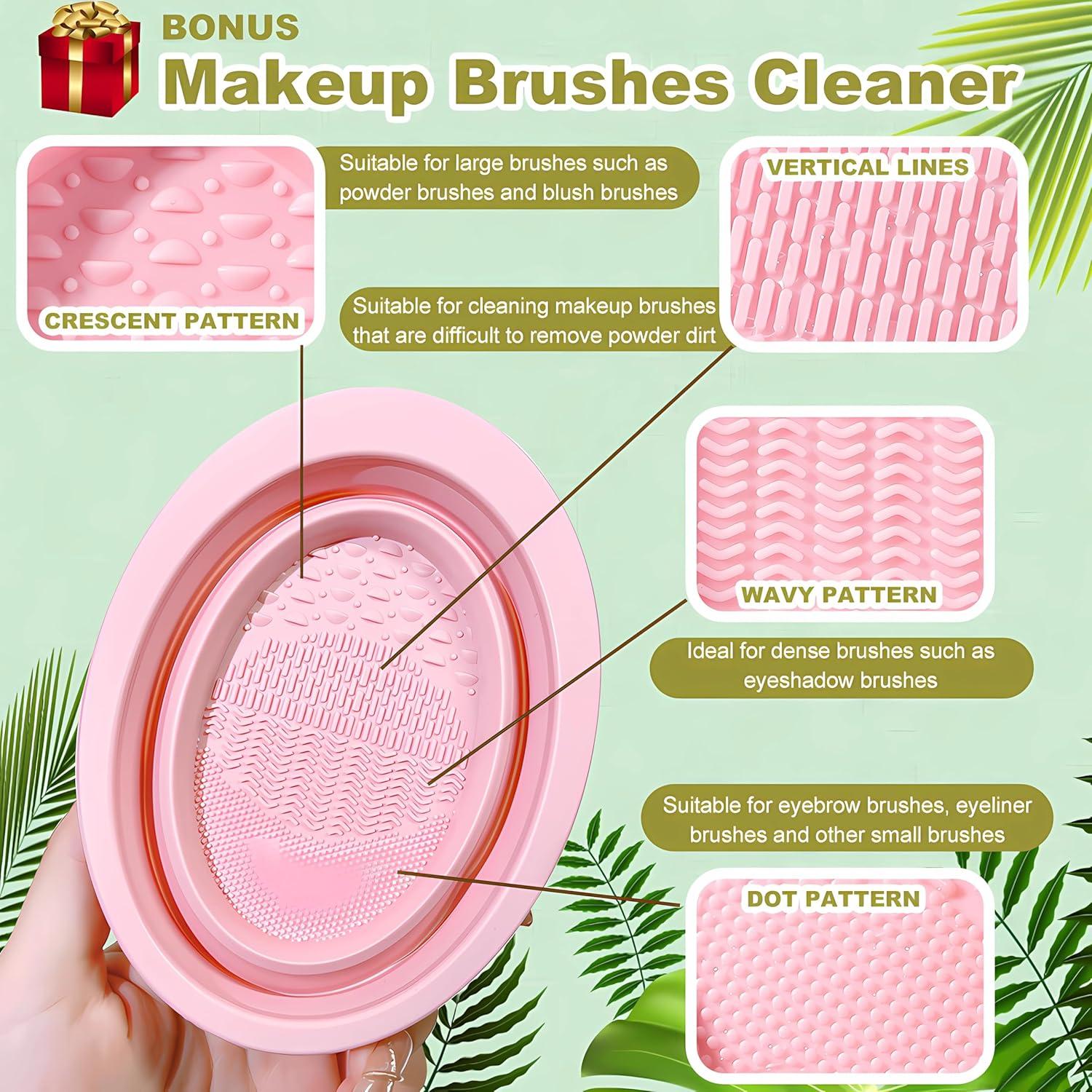Make-up Organizer Drehbar 360°, 2-in-1 Kosmetik Aufbewahrung beige