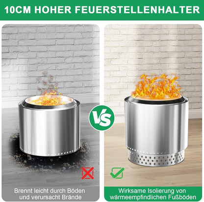Edelstahl Feuerschale Ständer für Solo Stove Bonfire