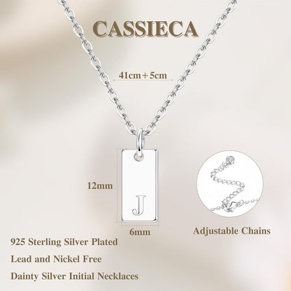 Personalisierte Buchstaben Halskette Silber 925 Damen Geschenk