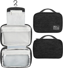 Hochwertiger Hängender Kulturbeutel Damen Schwarz