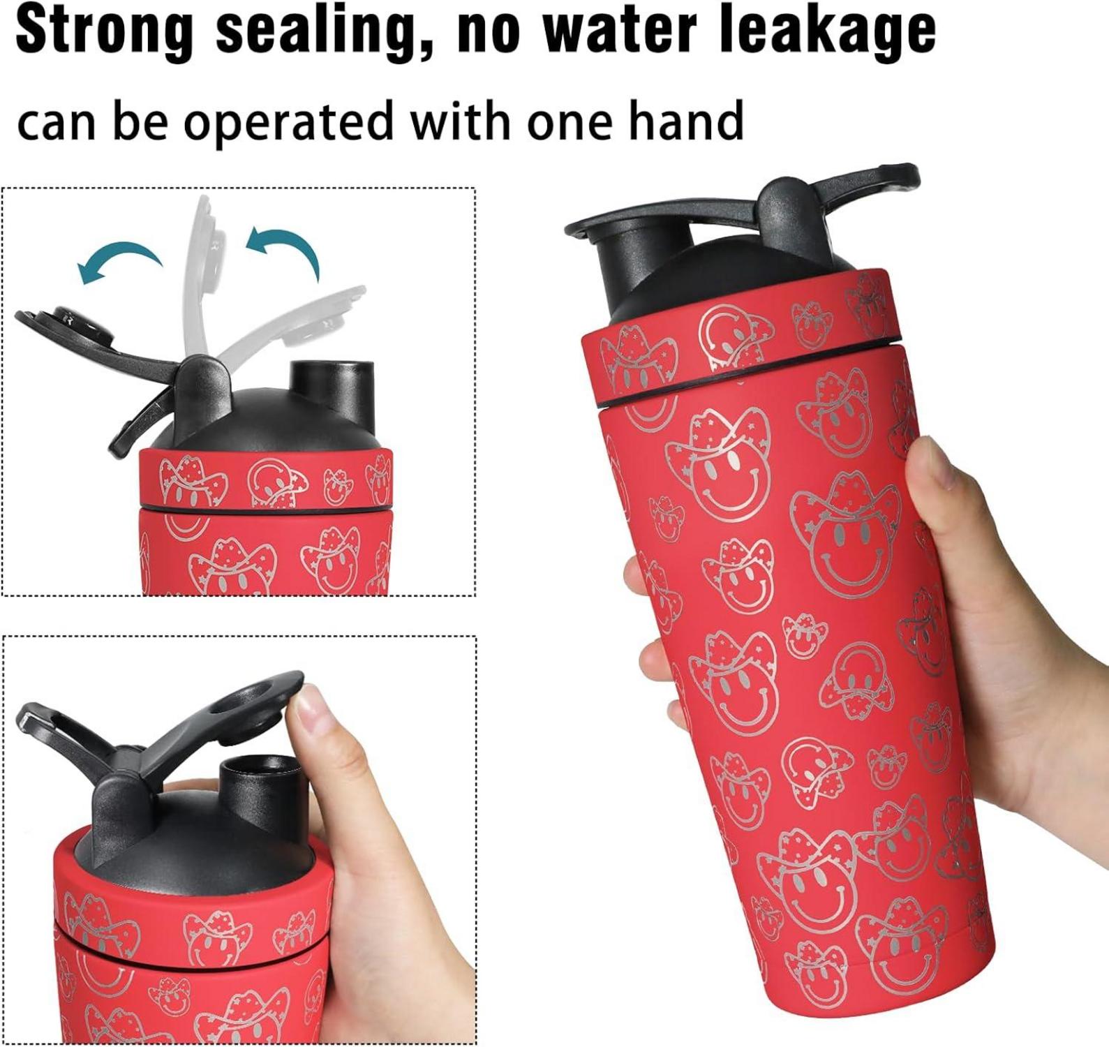 Protein Shaker Edelstahl 750ml Doppelschicht Vakuum Isoliert