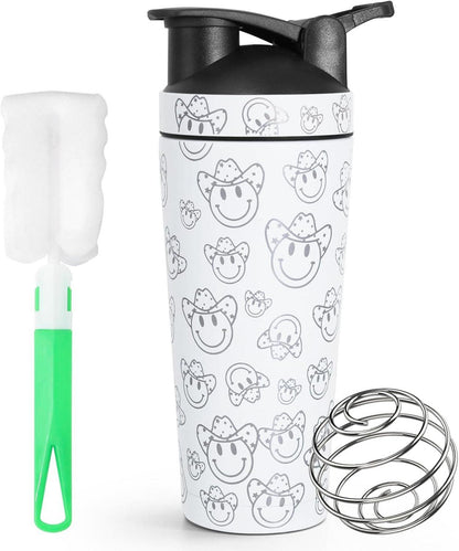 Edelstahl Protein Shaker 750ml Isoliert für Cremige Shakes