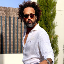 Polarisierte Herren Sonnenbrille Rund Rahmen mit Etui