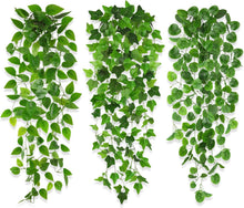 Künstliche Hängepflanzen Efeu Kunstpflanzen 100cm 3er Set