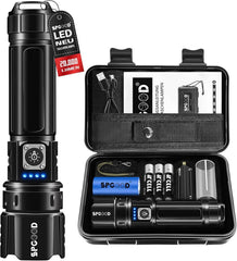 LED Taschenlampe 20000 Lumen USB Aufladbar IP67 Waterproof