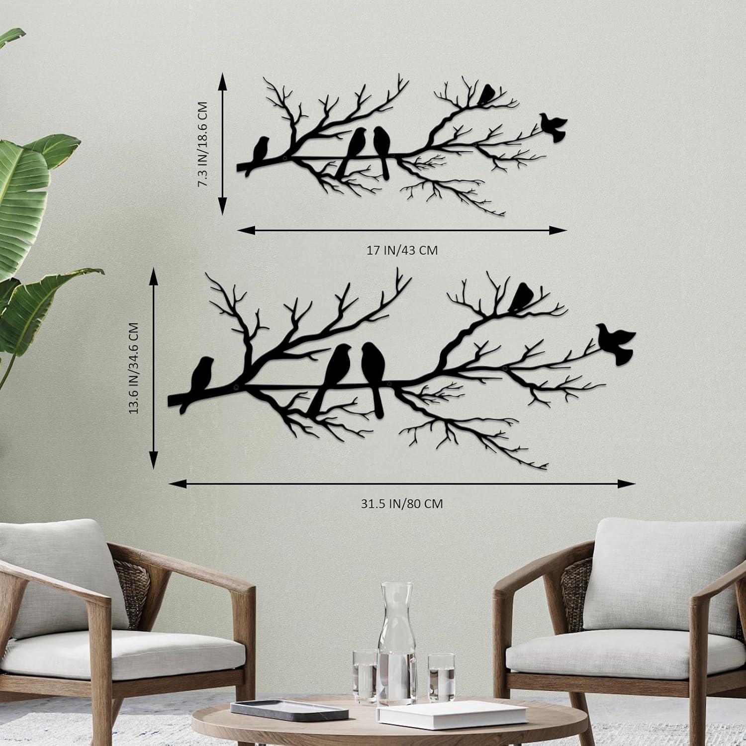Metall-Wanddekoration Vögel AST Silhouette Außenbereich Hängend