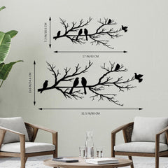 Metall-Wanddekoration Vögel AST Silhouette Außenbereich Hängend