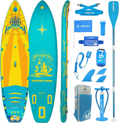Aufblasbares Stand Up Paddling Board 86cm/89cm Extrabreit - SUP Board