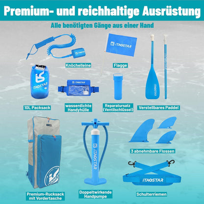 Aufblasbares Paddle Board Yoga SUP für Anfänger - iTAOSTAR Journey Stand Up