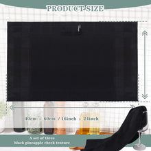 4er Set Microfaser Geschirrtücher 40x60cm Schwarz für Auto