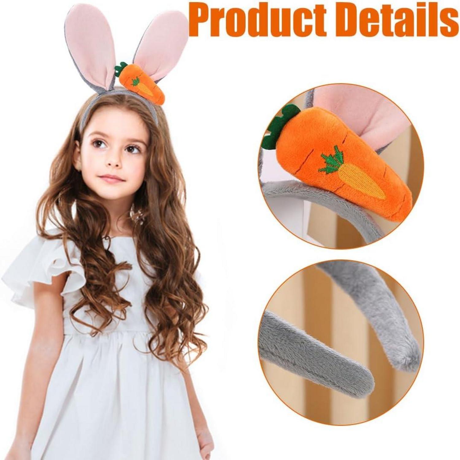 Ostern Hasenohren Haarreif Bunny Karotte Plüsch Haarreifen Hase Kostüm