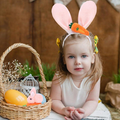 Ostern Hasenohren Haarreif Haarspangen Plüsch Hase Kostüm Zubehör (4