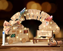 Giftota Lustiges Ruhestand Geschenk mit LED Lichterkette und