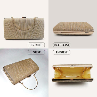 Pahajim Damen Clutch Glitzer Abendtasche Elegante Handtasche