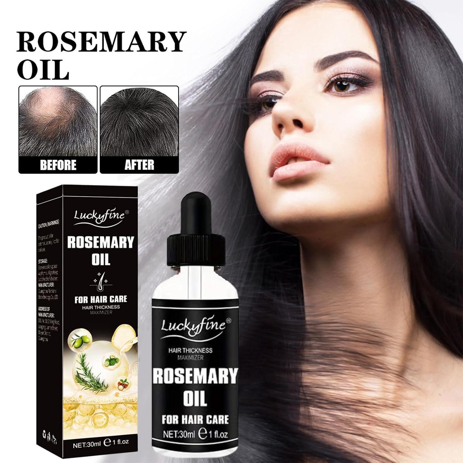 Rosmarinöl Haarwachstum Serum mit Dermaroller 0.5mm Anti-Haarausfall