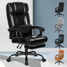 Ergonomischer Bürostuhl mit Liegefunktion und Netzgewebe in Schwarz