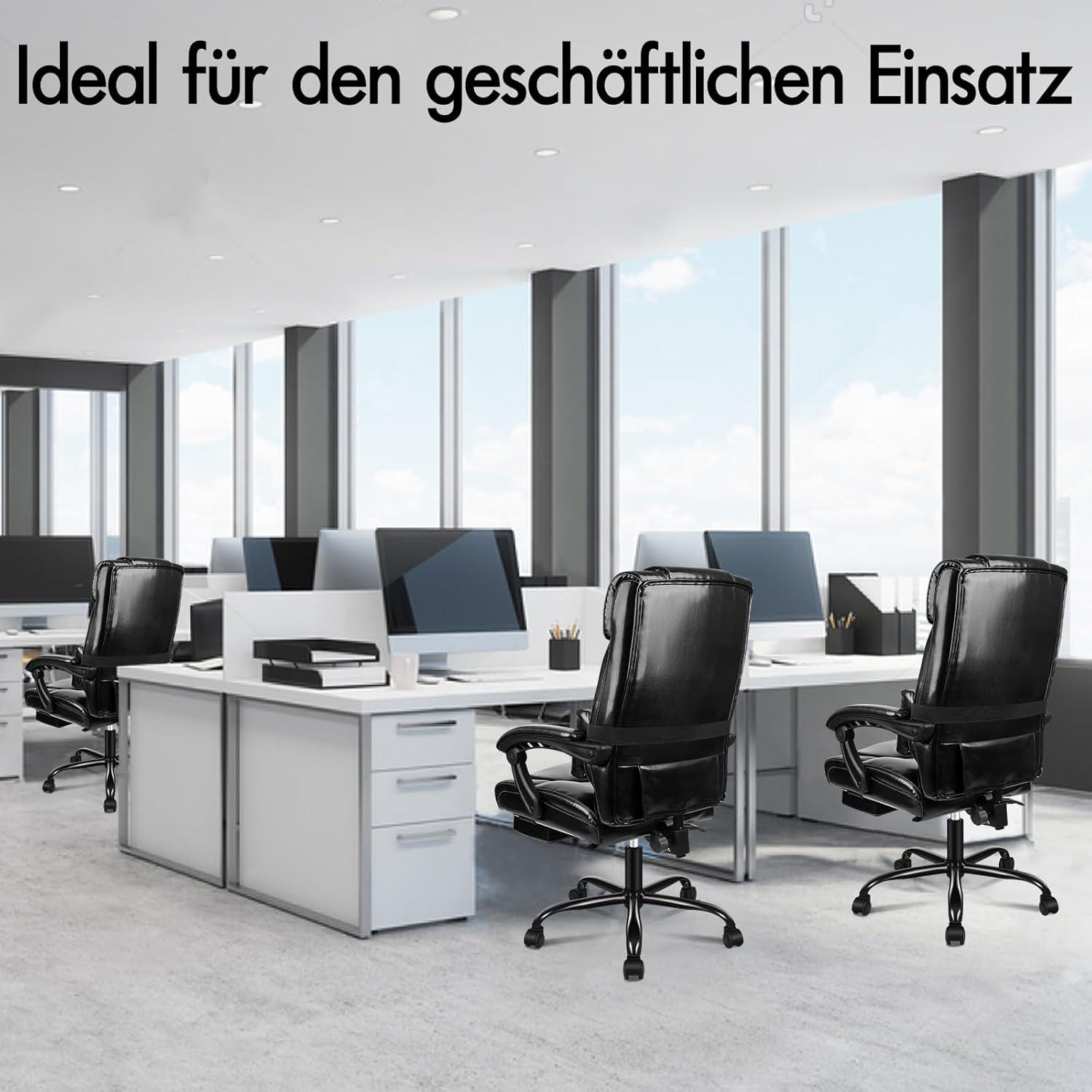 Bürostuhl ALFORDSON ergonomisch Hochlehner 150° Liegeposition Netzgewebe Rollen