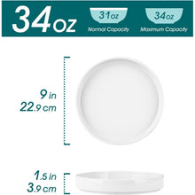 Keramik Suppenschalen Set, 34 oz große Salatschalen