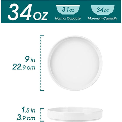 Keramik Suppenschalen Set, 34 oz große Salatschalen