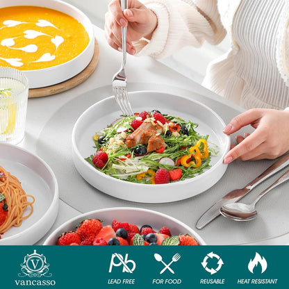 Keramik Suppenschalen Set, 34 oz große Salatschalen