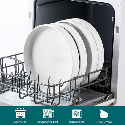 Suppenschalen Keramik Salatschalen 4er Set 34 oz große Breite
