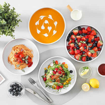 Keramik Suppenschalen 4er Set 34oz große Salatschalen