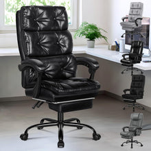 Ergonomischer Bürostuhl mit Fußstütze und hoher Rückenlehne