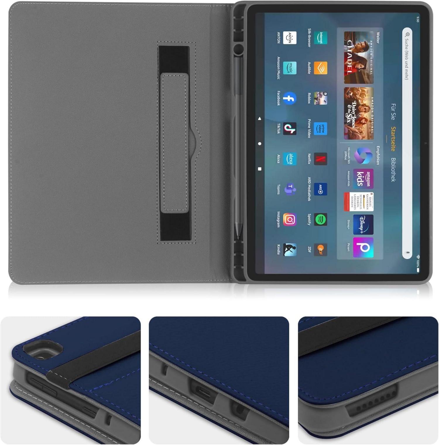 HoYiXi Schutzhülle für Amazon Fire HD 10 & 10 Plus Kids Blau