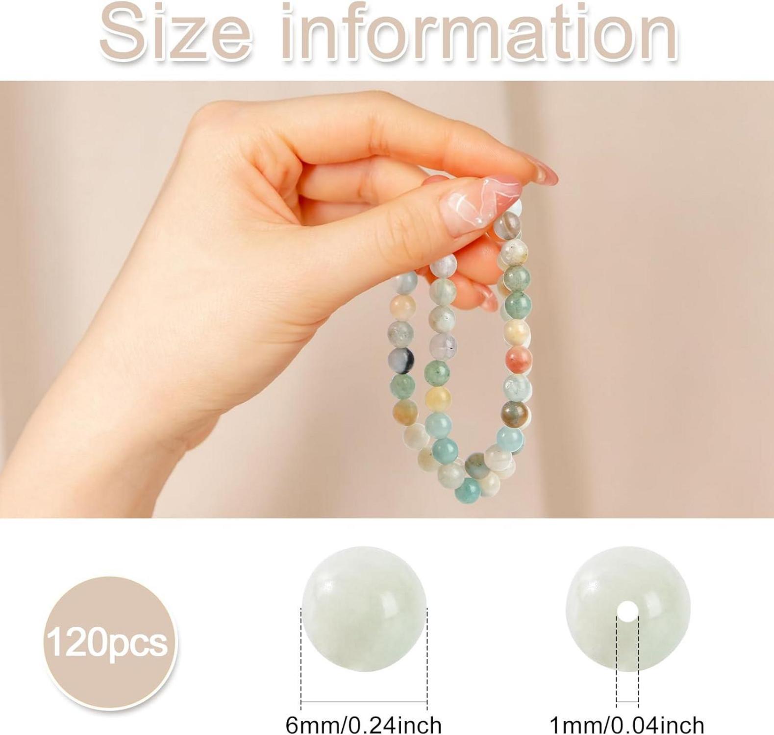 Natürliche Amazonit Perlen 6mm Edelstein DIY Schmuck 120