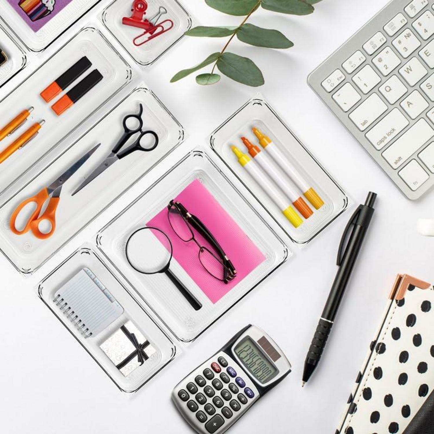 Schubladen Ordnungssystem 16-tlg. Acryl Aufbewahrung Make-up Schmuck Büro