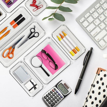 Schubladen Ordnungssystem 16-tlg. Acryl Aufbewahrung Make-up Schmuck Büro