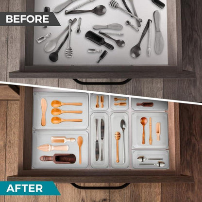 5-teiliges Schubladen Ordnungssystem für Make-up, Schmuck, Küche, Bad