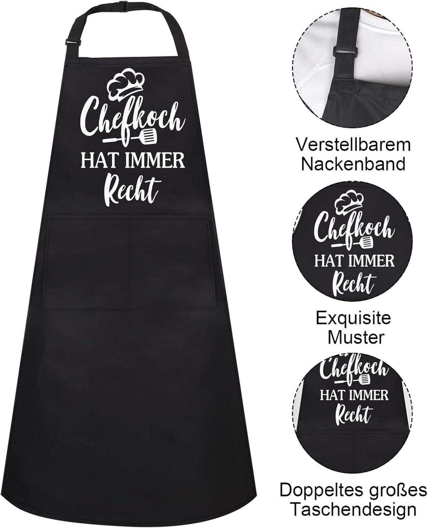 Lustige Kochschürze Chefkoch Recht Grillschürze Vatertag